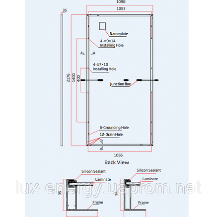 Сонячна батарея Trina Solar TSM-DE18M(II) 500 Вт Mono Half-cell-1, фото 2