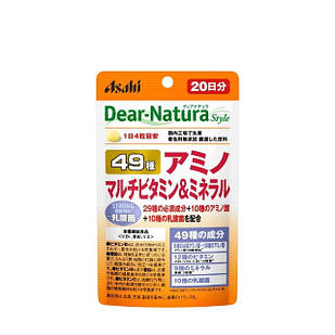 Asahi Dear Natura STRONG вітаміни мінерали амінокислоти (49 компонентів), 80 таблеток на 20 днів