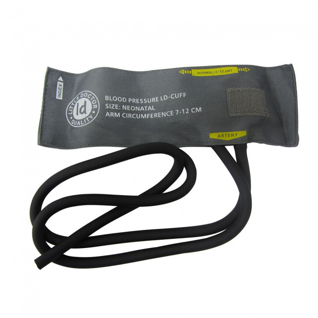Манжета LD C2N для механічних тонометрів для новонароджених з 2 трубками (7-12 см), бавовна Little Doctor, фото 1