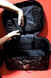 Велика перукарня сумка 40*27*18см з чохлом для ножиць Нічне місто, фото 5