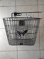 Велосипедний кошик чорного кольору