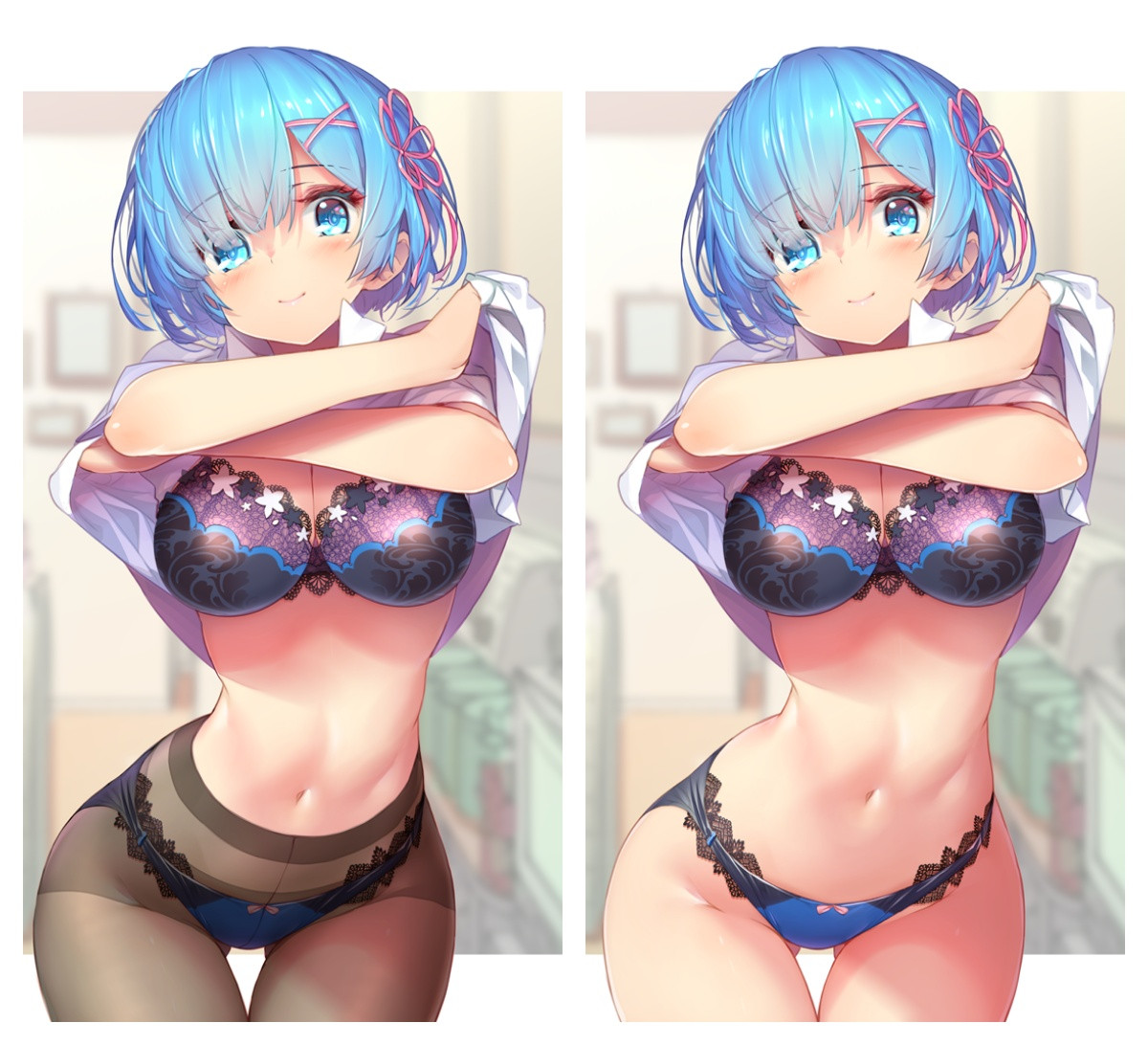 50 х 70 см 450 грн REM RAM Re Zero Рем Рам Життя Заново з нуля Подушка Дакимакура для обіймів аніме принт