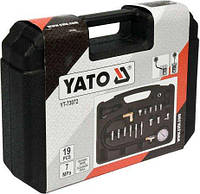 Компресометр для дизельних двигунів YATO : 7 МПа, з спорядженням, 19 шт + кейс YT-73072