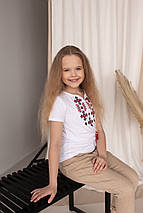 Трикотажна футболка з вишивкою для дівчинки "Зоряне сяйво", фото 2