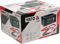 Пуско-зарядний пристрій YATO : акумулятор 12/24 В, 10-300 Агод, V= 230 В,2/8/15А(12В),7,5 А (24В) YT-83051