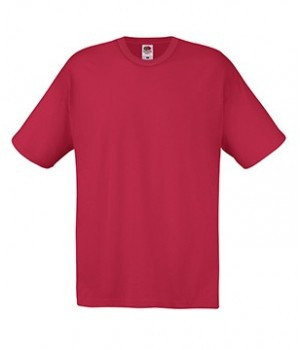 Чоловіча класична футболка FRUIT OF THE LOOM VALUWEIGHT T 100% бавовна однотонна L(50-52), Цегляно-червоний