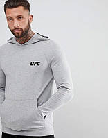 Мужская спортивная толстовка, худи UFC (ЮФС) серая