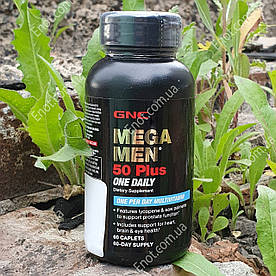 Вітаміни для чоловіків 50+ GNC Mega Men 50 Plus One Daily 60 таблеток