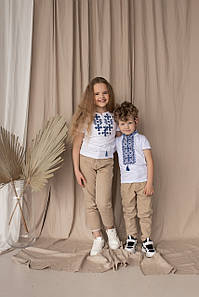 Футболки вишиванки дівчинка-хлопчик "Зоряне сяйво"