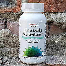 Вітаміни для жінок 50+ GNC Womens One Daily Multivitamin 50 Plus 60 таблеток