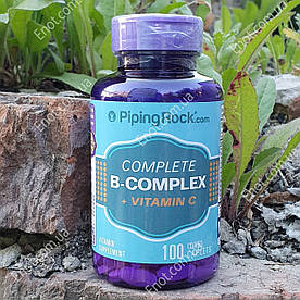 Piping Rock Complete B-Comlex + Vitamin C (В-комплекс + Вітамін С) 100 таблеток