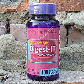 Ензим для травлення Piping Rock Digest IT Multi Enzymes 100 капсул