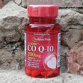 Puritan's Pride CO Q-10 200 мг 30 гелевих капсул