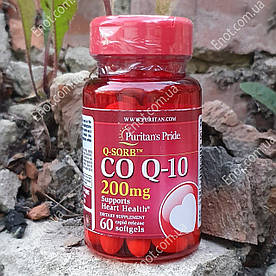 Puritan's Pride CO Q-10 200 мг 60 гелевих капсул