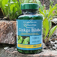 Гинкго Билоба Puritan's Pride Ginkgo Biloba 120 мг 200 капсул