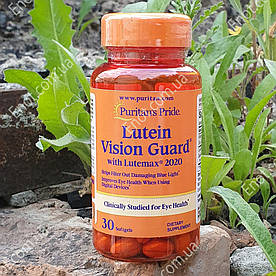 Вітаміни для очей Puritan's Pride Lutein Vision Guard with Lutemax 2020 30 гелевих капсул