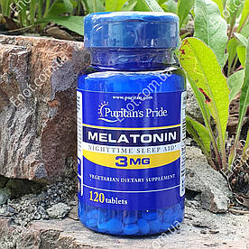 Мелатонін Puritan's Pride MELATONIN 3 мг 120 таблеток