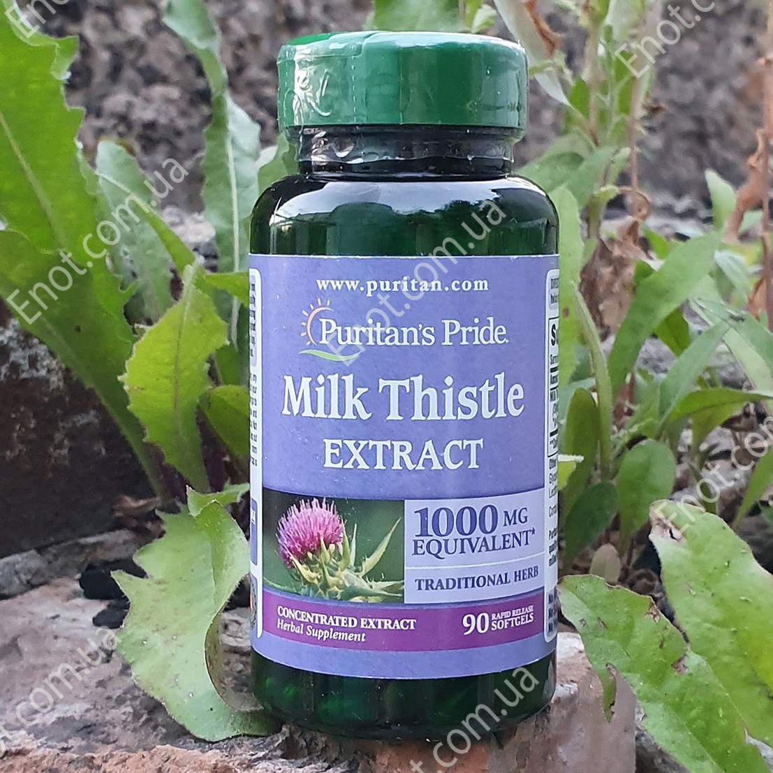 Екстракт розторопші Puritan's Milk Thistle Extract 1000 мг 90 гелевих капсул