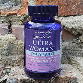 Вітаміни для жінок Puritan's Pride ULTRA WOMAN Daily Multi 90 таблеток