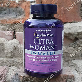 Вітаміни для жінок Puritan's Pride ULTRA WOMAN Daily Multi 180 таблеток