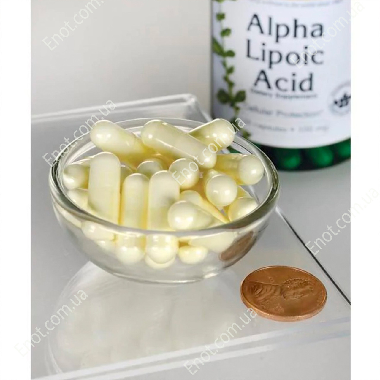 Альфа-липоевая кислота Swanson Alpha Lipoic Acid 100 мг 120 капсул - фото 3 - id-p1229636255