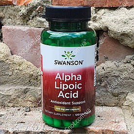 Альфа-ліпоєва кислота Swanson Alpha Lipoic Acid 100 мг 120 капсул