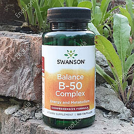 Вітамінний комплекс Swanson Balance B-50 Complex 100 капсул
