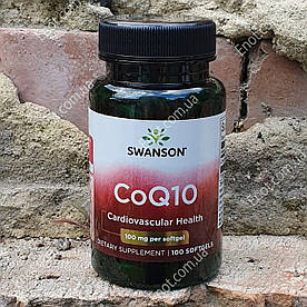 Swanson CoQ10 100 мг 100 гелевих капсул