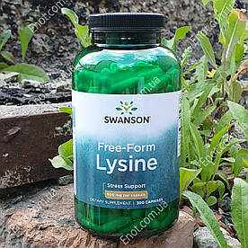 Лізин Swanson Lysine 500 мг 300 капсул