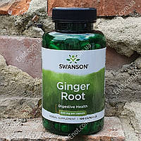 Корень имбиря Swanson Ginger Root 540 мг 100 капсул