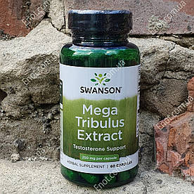Екстракт Трибулуса Swanson Mega Tribulus Extract 250 мг 60 капсул