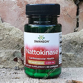 Наттокіназа Swanson Nattokinase 100 мг 2000 FU 30 капсул
