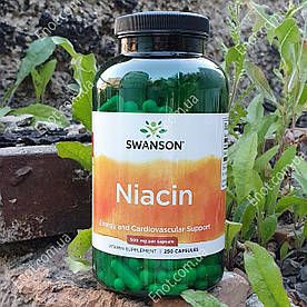 Swanson Niacin Ніацин 500 мг 250 капсул