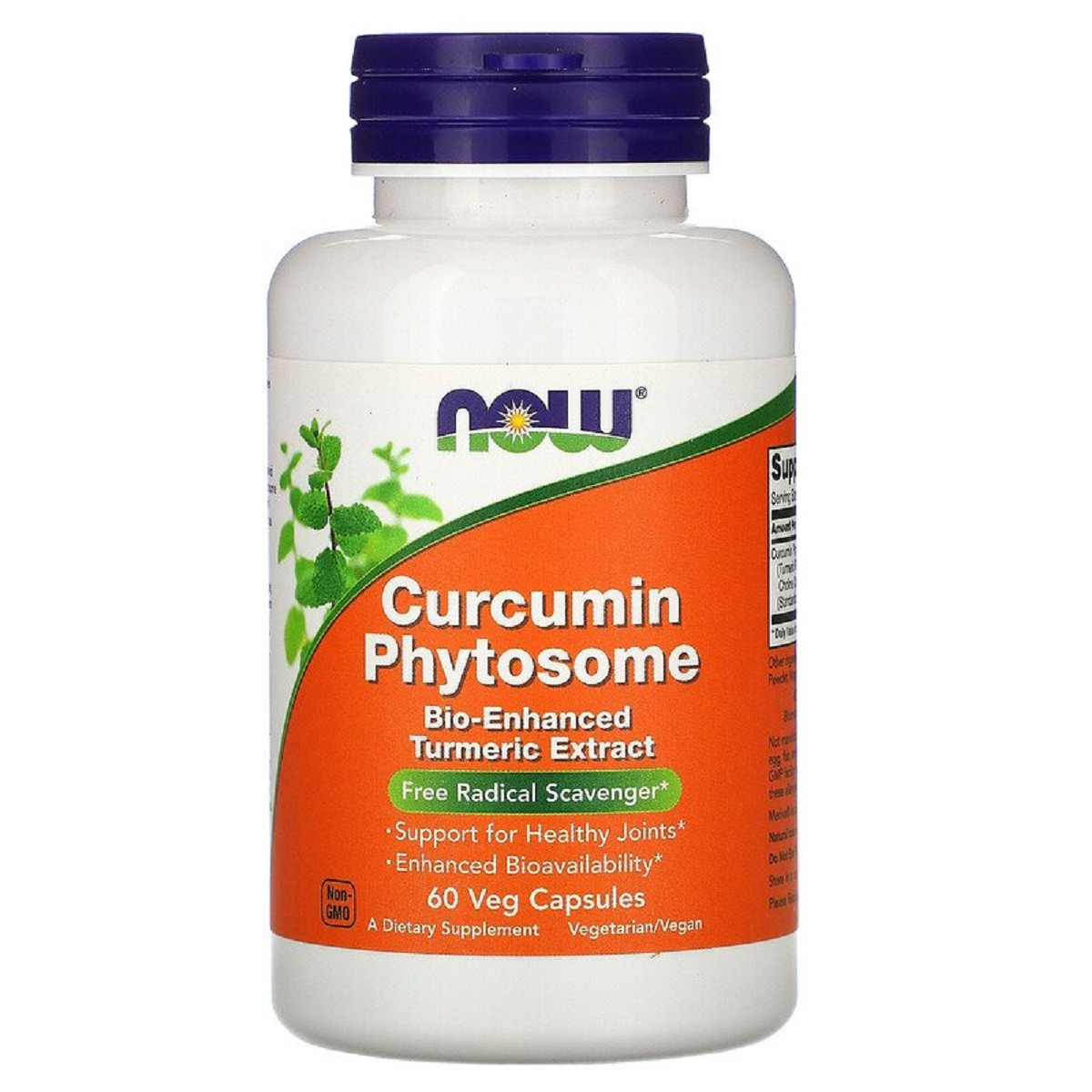 Фитосома куркумину, Now Foods, Curcumin Phytosome, 60 рослинних капсул
