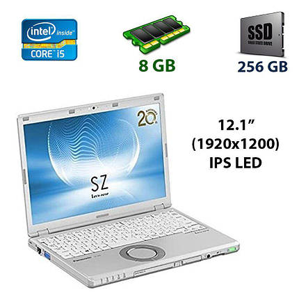 Нетбук Panasonic let's note CF-SZ5 / 12.1" (1920x1200) IPS LED / Intel Core i5-6300U (2 (4) ядра з 2.4 - 3.0, фото 2
