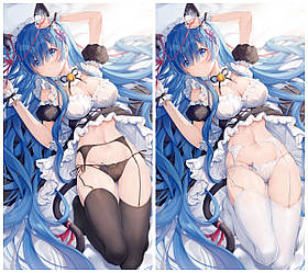 50 х 70 см 450 грн REM RAM Re Zero Рем Рам Життя Заново з нуля Подушка Дакимакура для обіймів аніме принт