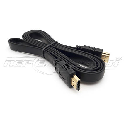 Кабель HDMI v1.4 High Speed, плоский м'який, 1.5 м, фото 2