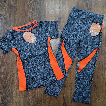 Дитячі фітнес-костюмчики(майка та лосини)"Ласточка" Art: 00-6