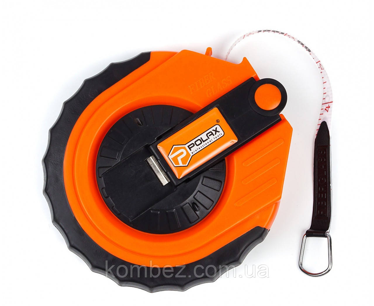 Рулетка з полотном зі скловолокна 20м Полакс, фото 1
