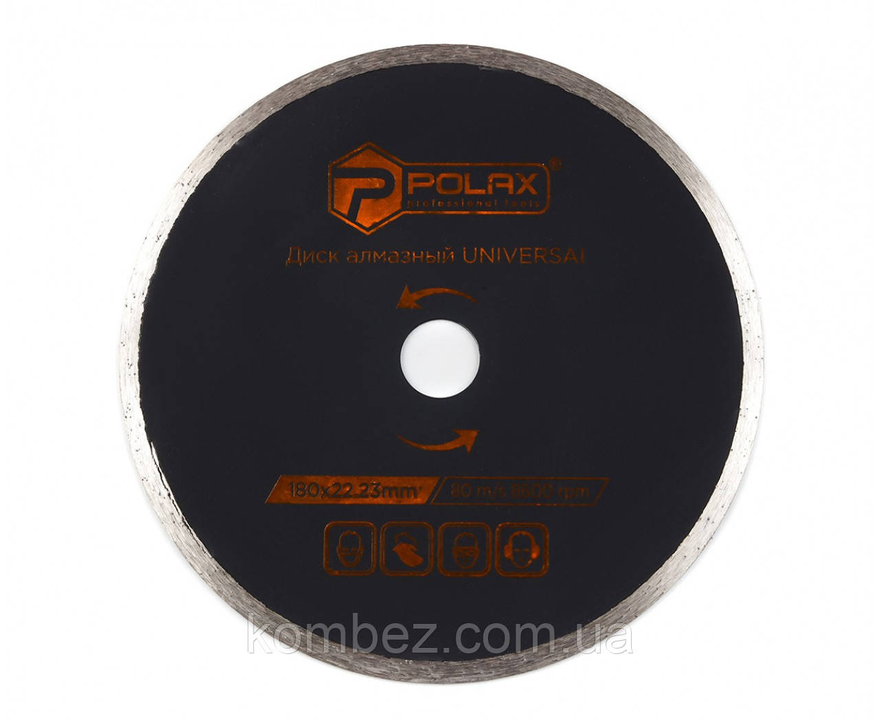 Диск алмазний Універсал 180х5х2.2x22.23 Полакс, фото 1