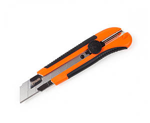 Ніж посилений 25мм з гумовою ручкою Полакс