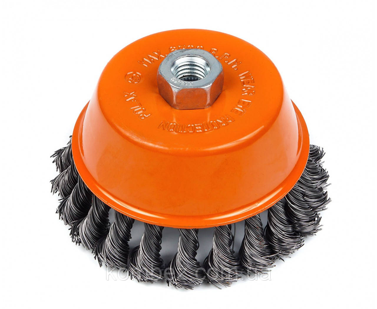 Щітка "Чашка", М14, пучки витого дроту, 85мм Полакс, фото 1