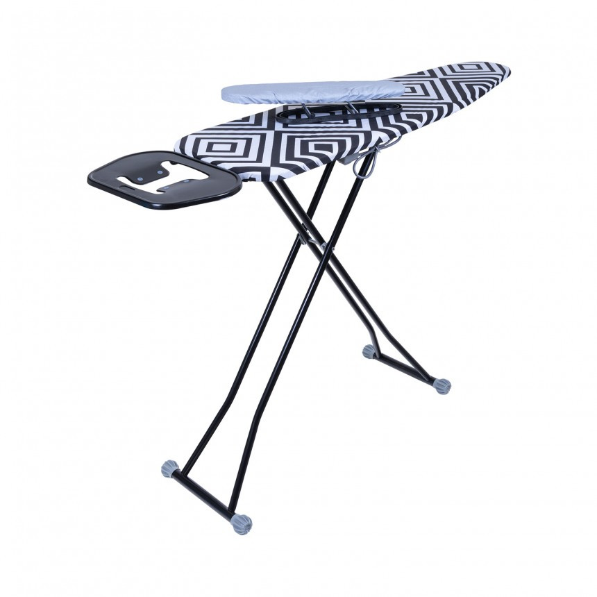 Прасувальна дошка 110*33 см Dogrular HOUSEPLUS (IB-1006-PLUG-POD) з розеткою і подрукавником, фото 1