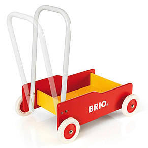 Дитяча каталка для малюків ТМ Brio червона з жовтим, фото 4