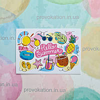 Листівка літня 70х100мм макет 8