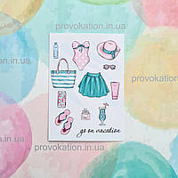 Листівка літня 70х100мм макет 10