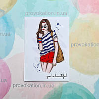 Листівка літня 70х100мм макет 14