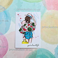 Листівка літня 70х100мм макет 18