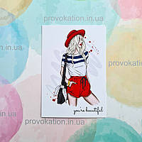 Листівка літня 70х100мм макет 19