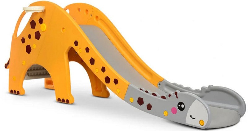 Дитяча гірка пластикова GIRAFE-6, жовто-сіра